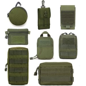 Utomhuspåsar Taktisk väska Molle Militära midja Män Mobiltelefon Pouch Camping Hunting Accessories Belt Fanny Pack Utility Army EDC 230630