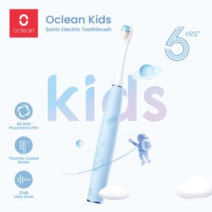 Diş fırçası Oclean Çocuklar Sonic Elektrikli Çocuklar için Ultrasonik Diş Diş Beyazlatma Kiti Şarj Edilebilir Taşınabilir Bebek Fırçası 230701