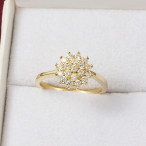 With Side Stones 14K Yellow Gold 1.5 Carats Diamond Ring for Women Luxury Engagement Bizuteria Anillos Gemstone 14K Gold and Diamond Wedding Ring 230701