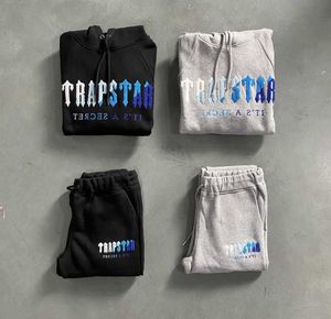 Herren-Trainingsanzüge 23ss Herren Designer Trapstar Activewear Hoodie Chenille Set Ice Flavours 2.0 Edition 1zu1 Top-Qualität Power-Flow-Design 248ess