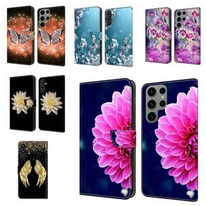 Modny skórzany portfel Etui na Xiaomi 13 Lite Pro Google Pixel 7 7A Pro 6 6A Redmi 10C 10 9T 9C 9A 9 Love Heart PU Butterfly Flower Holder Gniazdo na dowód osobisty Odwróć torebkę