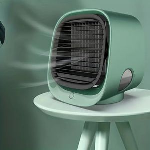 Desktop Premium Air Conditioner -fläkt, negativ jonisk kylfläkt, hushållskontor USB -fuktighet kylande nattljusfläkt