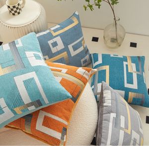 European Luxury Square Cushion Designer Dekorativ kudde Luxurys Designers CUdion Cotton Letter Decor vardagsrum Kudde