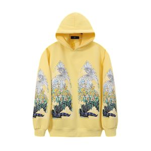 Streetwear Graffiti Letter Print Samt Sweatshirts für Männer und Frauen Baggy Casual Kapuzenpullover