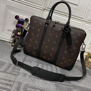 Designer Bag Mens large capacity Handbag Solid color leather shoulder Bag Multi functional briefcase Temperament Portable crossbody bag #44954