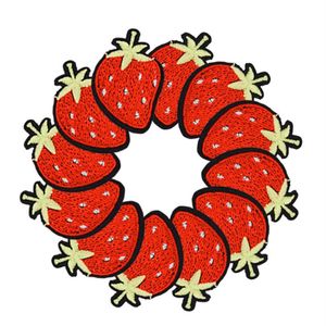 DIY Strawberry Patches do odzieży Iron Hafted Patch Applique Iron na łatkach szycie akcesoria naklejki na ubrania D2833