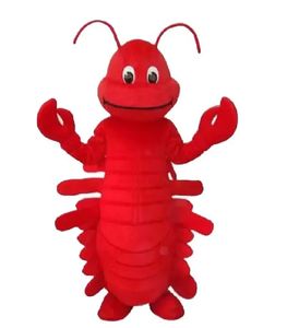 Cadılar Bayramı Kırmızı Büyük Vücut Lobster Man Maskot Kostümleri Karikatür Karakter Kıyafet Takım Xmas Açık Mekan Kıyafet Yetişkin Boyutu Promosyon Reklam Giysileri