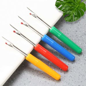 New 4 Pieces Plastic Handle Steel Thread Cutter Seam Ripper Stitch Removal Knife Needle Arts Sewing Tools DIY Sewing Accessories