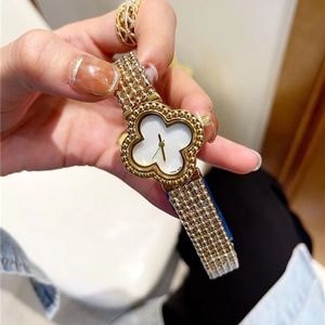 Womens Fashion Wrist Watch watches high quality Flowers Crystal Style Luxury Steel Metal Quartz watch