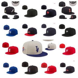 2023 All Team Logo Angepasste Hüte Snapbacks Ball Designer Fit Baseball Hut Stickerei Verstellbare Kappen Outdoor Sports Hip Hop Geschlossene Fisherman Beanies Kappenmischungsauftrag