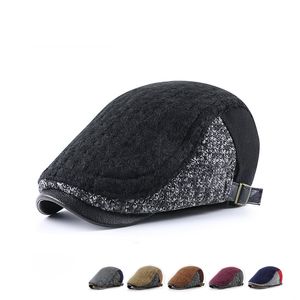 2021 Jamont marca inverno lavorato a maglia berretto piatto cappelli da strillone uomo vintage Baret Boinas Bere visiera britannica cappello a fungo 56-60cm