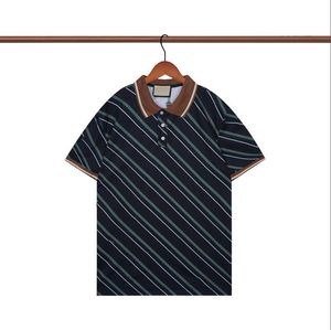 Summer Men's Wear Designer Polo Casual T-shirt med monograferad kort ärm som säljer lyxiga Hip Hop-kläder