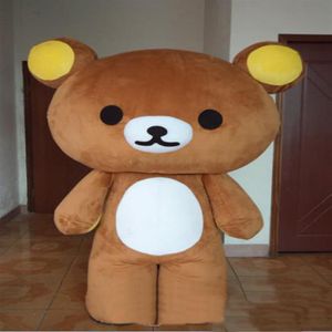 2019 satış Janpan Rilakkuma ayı Maskot Kostümleri Yetişkin Boyutu yüksek kaliteli Cadılar Bayramı Partisi 2859