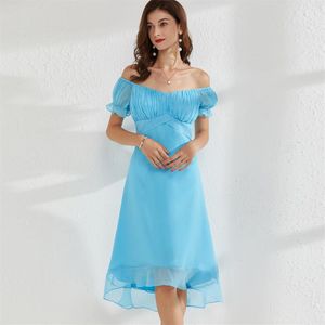 Sukienki damskie na pasie startowym kochanie z ramion Rucha Asymetryczna moda sukienka Vestidos260p