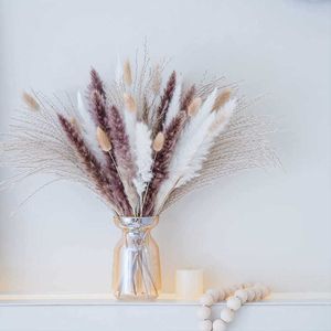 Dried Flowers FlowerPampas Grass Bouquet Fluffy Reed Wedding Flower For Home Room Decoration Diy Dust Wind