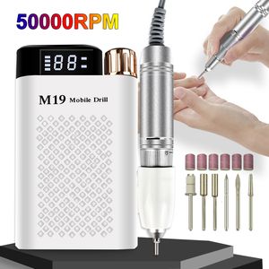 Nail Manicure Set Drill Machine Electric File Sander Drills Bits Display a LED per gel Rimozione Polish Pen Salon Tool 230703