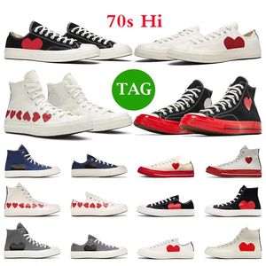 Designer 1970 women shoes Red Heart 1970s Big Eyes Chuck Hearts 70s Hi Skate Thick Platform conversitys Shoe Classic Canvas all star Men Skateboard Sneakers size 35-44