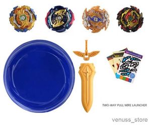 4D Beyblades BURST BEYBLADE SPINNING Metal Fusion Stadium Plastic Turbo With Launcher Arena YH2053 R230829