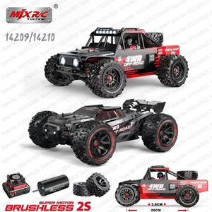 ElectricRC Car MJX Hypergo 14210 14209 RC Racing Pickup Telecomando senza spazzole 114 OffRoad Alla deriva Giocattoli per camion ad alta velocità Modello 230630