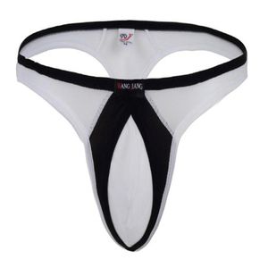 new Men's comfortsoft Sexy thongs Smooth fabrics Grasp bulge pouch gay underwear sex Thong G string for gay333F