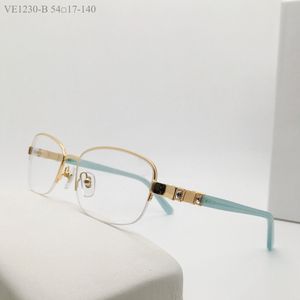 Armações de óculos masculinos e femininos Armação de óculos com lentes transparentes Masculino Feminino 1230 Caixa aleatória mais recente 32