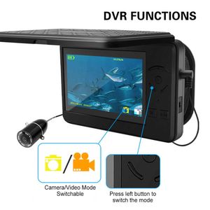 Fish Finder Fotocamera portatile per la pesca subacquea Videocamera impermeabile Fish Finder DVR con display LCD da 4,3 pollici per la pesca in barca sul lago ghiacciato HKD230703