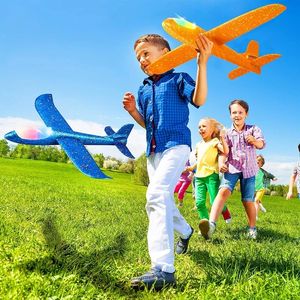 Electric RC Aircraft Airplane Model Toy Hand Game With Flying Plane Boys Foam Toys Throw Big For Light Gift Outdoor Glider 230703