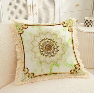 European Luxury ins Decorative Flowers & Wreaths 1 Pcs For Front Door Wooden Hanging Sign Sunflower Wreath 4 Vintage Style Pillowcase Linen Pillow Cover