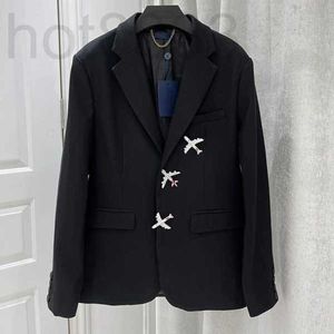 Men's Suits & Blazers Designer 2022 Fashion Runway Luxury European Design Blazer Party Style Clothing Airplane Outwear Chain BDG7