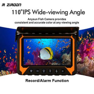 Fish Finder Alarm Fish Finder Video 5 Inch With 8pcs Infrared Lamps HD Lens Video Record 110 IPS View Angle Underwater Fishing Camera Tools HKD230703