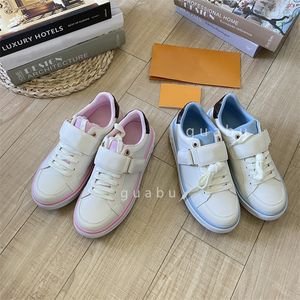 Designer luxury Dress Shoes genuine leather women's casual white shoes with fresh color