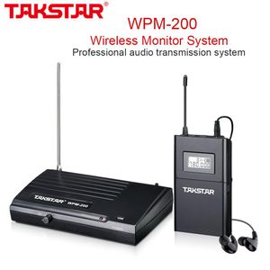 Mixer Takstar Wpm200 Wireless Monitor Audio Transmission System Uhf Frequency Band Lcd Displays for Recording Studio Monitoring