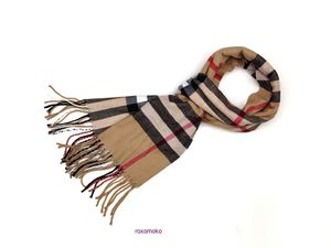 Fashion Bur Home womens scarves for winter and autumn Fashionable New Brushed Polyester Camel Checkered Autumn Winter Warm Scarf Men Womens Soil Neutral Imita