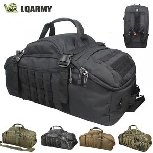 Outdoor-Taschen 40L 60L 80L Wasserdichte Reise Große Kapazität Gepäck Männer Duffel Bag Tote Wochenende Militär 230630