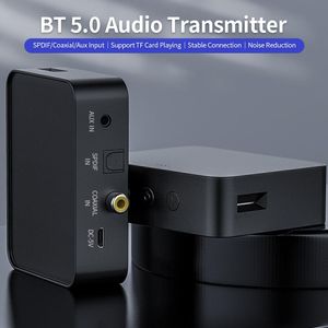 Amplifiers Yett6 BT 5.0 TFカードスロットSPDIF/COAXIAL/AUXポート付きテレビデスクトップゲームコンソールのBTヘッドセットスピーカーのためのポート