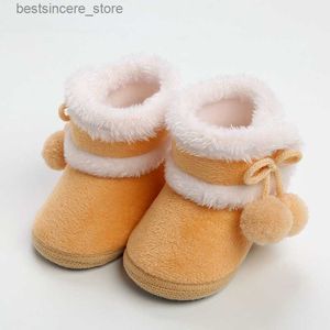 الأطفال حديثي الولادة فتيات الفتيان ناعمة الجوارب الصلبة بومبوم الثلج أحذية الأطفال طفل الأطفال حديثي الولادة أحذية أحذية جديدة مريحة
