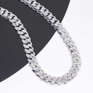 Designer Jewelry Hip Hop Jewelry Gold Plated Cuban Link Chain 925 Sterling Silver Rope Necklace Cuban Link Chain