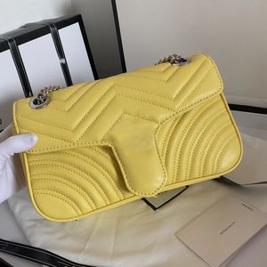 Дизайнерская мода роскошная сумочка Marmont Плековые сумки женские сумочки Циркулярные сумки Классическая пчела тигровая змея Алфавитный кошелек 443497-5 26 см.