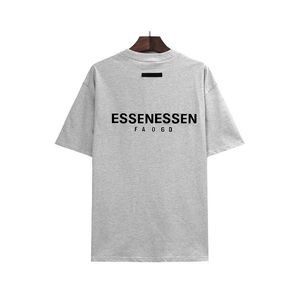 Camisetas masculinas Ess Designer Pulôver Whitedress Laminado Vestido de Noiva High Street Loose Oversize Essentialshoodies para Homens e Mulheres Essentail Camiseta 5ahh