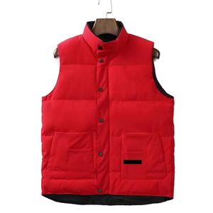 Mens Vest Tasarımcı Yelek Ceket Kanadalı Kaz Delek Tüy Malzeme Gevşek Kat Grafit Gri Siyah ve Beyaz Mavi Moda Trend Gilet Boyutu 03