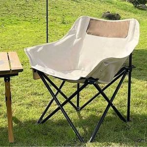2023 Outdoor Folding Chair, Portable Camping, Fishing Stool, Picnic, Moon Art Lie camping hiking chairs