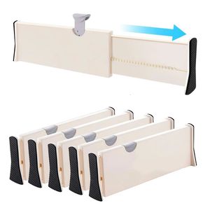Storage Drawers Adjustable Drawer Dividers Organizers Separators Retractable Partition kitchen Organizer Clapboard For Clothes 230703