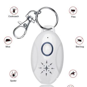 Контроль борьбы с вредителями Trasonic Mosquito Repellent Keychain Mobile Portable Repeller Outdoor Отказ от блох и профилактика клещей для собак кошек Pet dhkjp