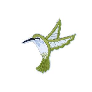 10 PCS Green Bird Patches for Clothing Bags Iron on Transfer Applique Patch for Jeans Sew on Embroidery Patch DIY289n