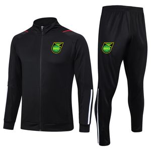 Jamaica Mens Tracksuits Sets Soccer Training Suits adult winter football Tracksuit set kits sports full zipper jackets and pants sportswear Suits