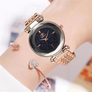 豪華な女性の時計時計高品質のステンレススチールクォーツ腕時計ダイヤモンドウォッチモントレデュルクプレゼント