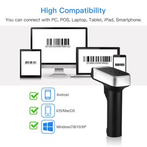 Scanner Eyoyo EY1900 2.4G Wireless Barcode Scanner 1D portatile portatile CCD Bluetooth Codice Bluetooth Reader per Pos iOS Android Tablet PC