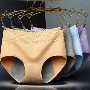 Kvinnlig menstruationsperiod underkläder damer mysiga spetsar sexiga trosor sömlös fysiologisk läcksäker underkläder trosor1235c