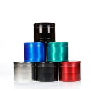 4 Lager Zinklegering Metalltobaksslipare Herb Grinder 40mm 50mm 55mm 63mm Hand Muller Crusher