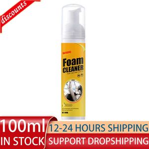 New 30 100ML Multi-Purpose Foam Cleaner Leather Clean Wash Automoive Car Interior Home Wash Maintenance Surfaces Spray Foam Cleaner